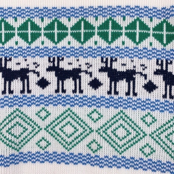 Vintage Touche Fair Isle Ugly Christmas Sweater Turtleneck Acrylic Small Medium - Picture 4 of 6